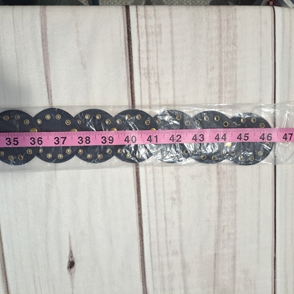 Brown and Gold Women's Belt - Picture 7 of 8